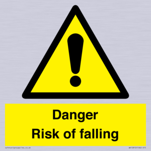 Danger Risk of falling